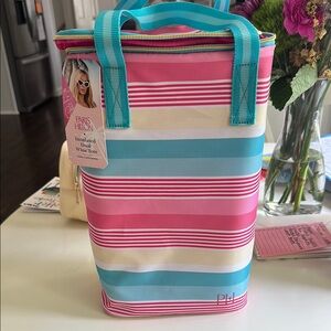 Paris Hilton Pink and Blue Tote Bag